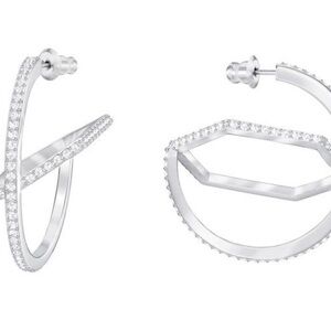 swarovski hoop earrings
